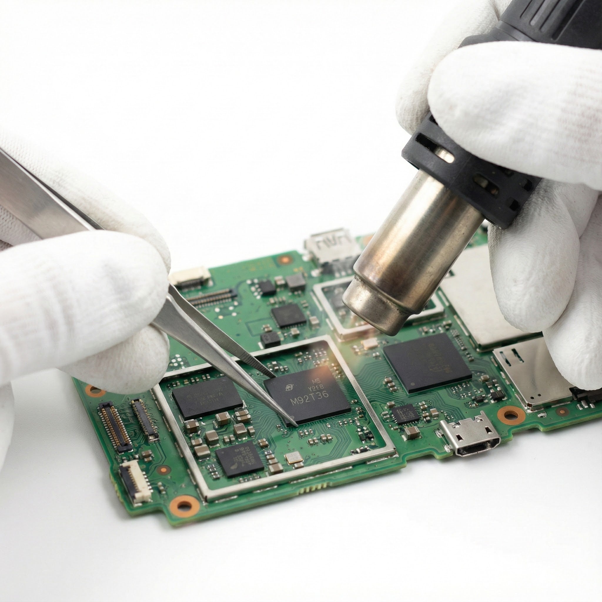 Nintendo Switch Fehler 2101-0001 Reparatur (M92T36 Chip)