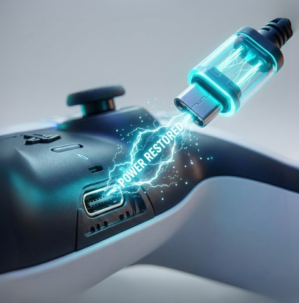 Sony Playstation 5 (PS5) Controller USB-C Port Repair Replacement